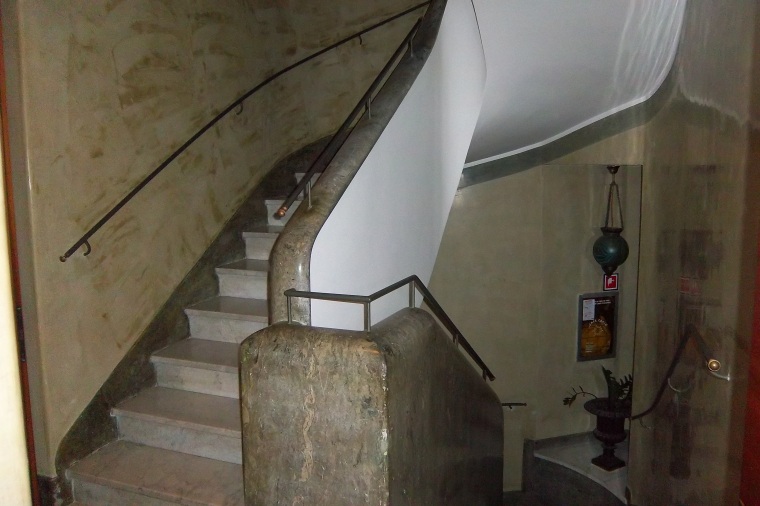 marble staircase in hotel - Rome