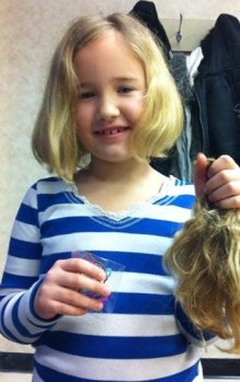 donating her hair